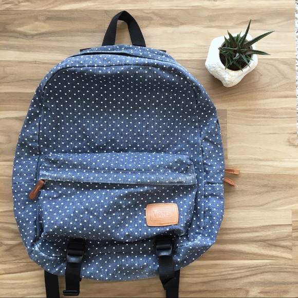 vans denim backpack